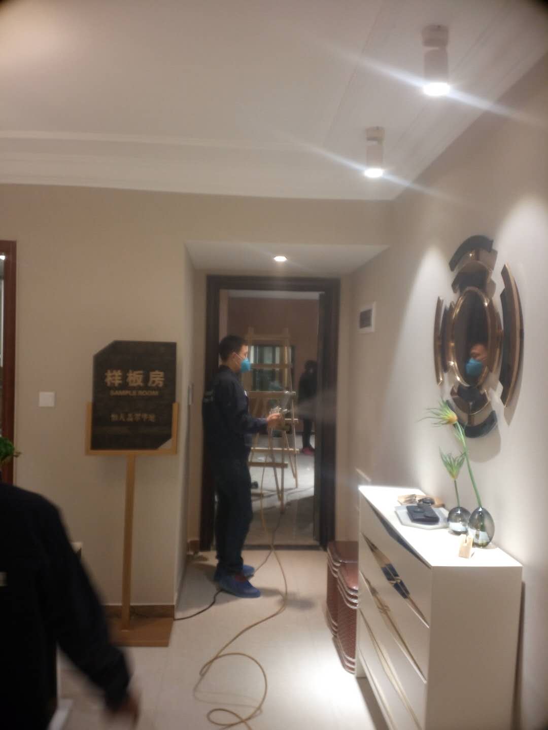 大同恒大翡翠華庭樣板間甲醛清除！